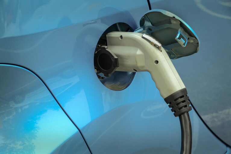 EV being charged
