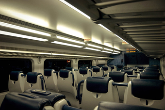 Rail interior lighting