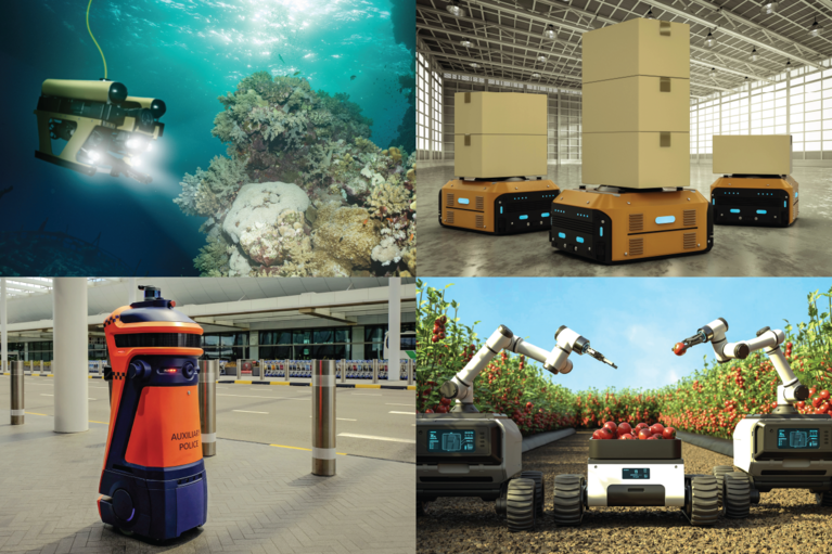 Vicor brochure about powering robots that increase run time and functionality with highly efficient power delivery.