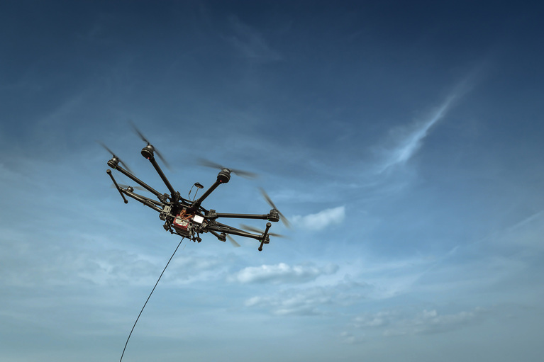 Image of tethered UAV