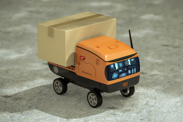 Warehouse delivery robot