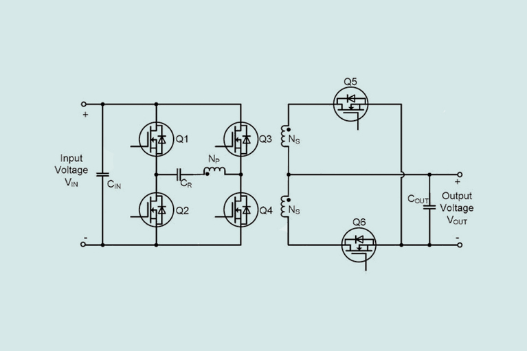 Simplified layout of a SAC converter.